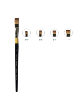 Pincel Sintetico Chato System Sy55 Nº1 Daler Rowney